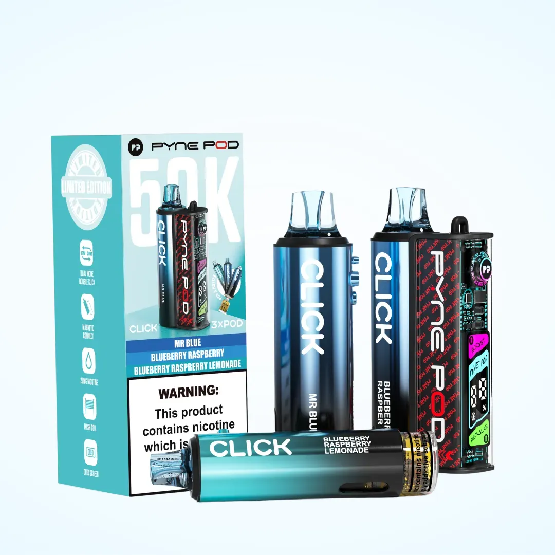 Blue Edition Pyne Pod Click 50K Prefilled Pod Kit