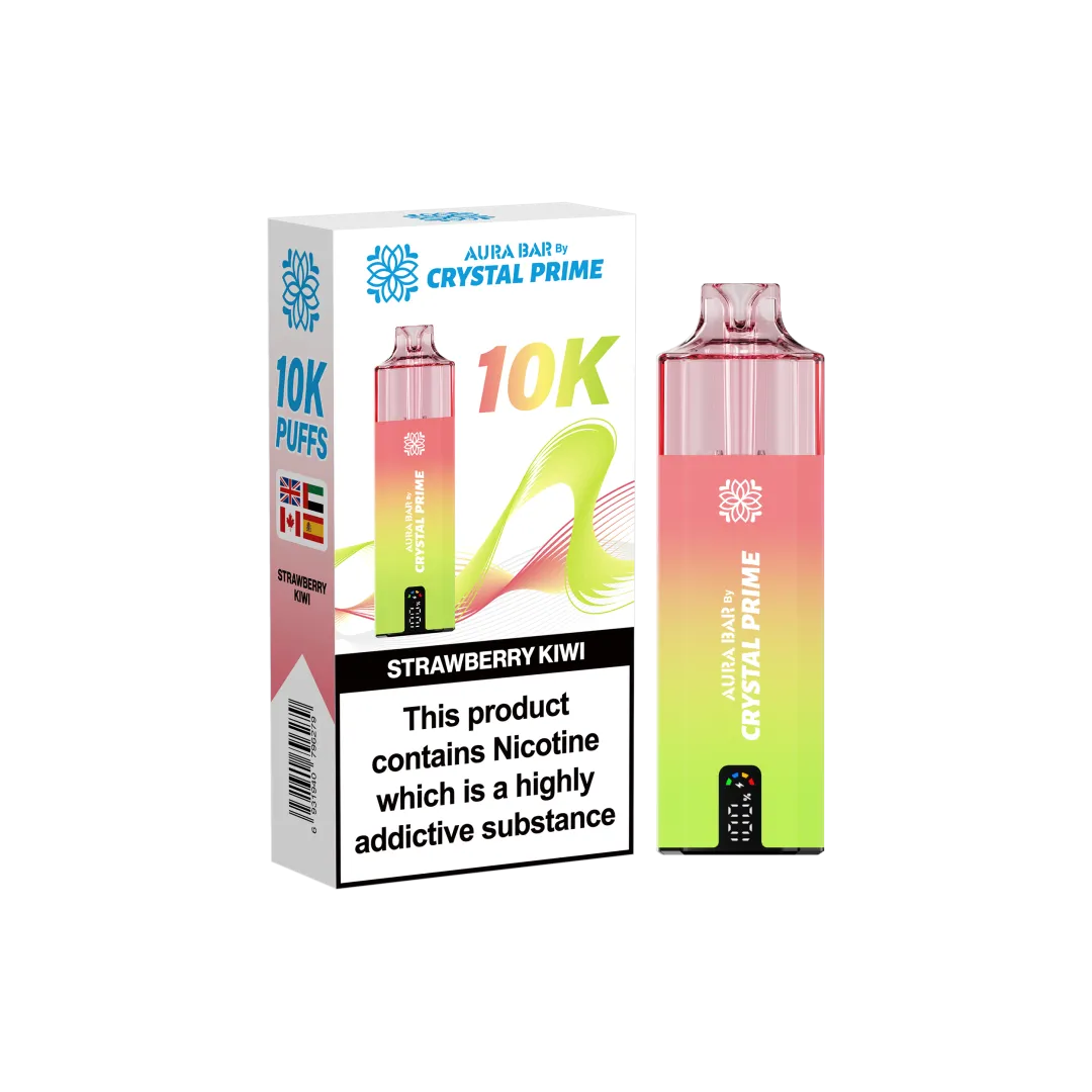 Box of 10 Crystal Prime 10000 Puffs Vape | Aura Bar