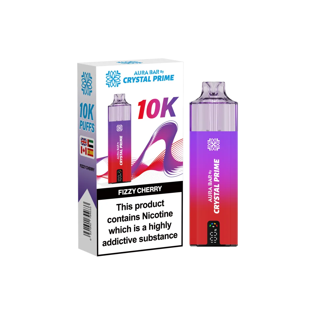 Box of 10 Crystal Prime 10000 Puffs Vape | Aura Bar