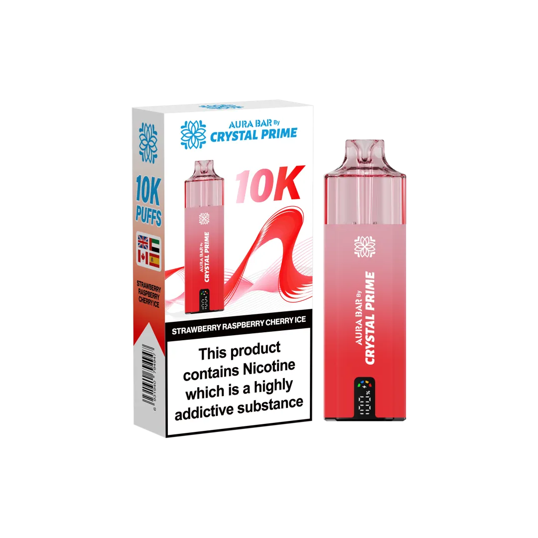 Box of 10 Crystal Prime 10000 Puffs Vape | Aura Bar