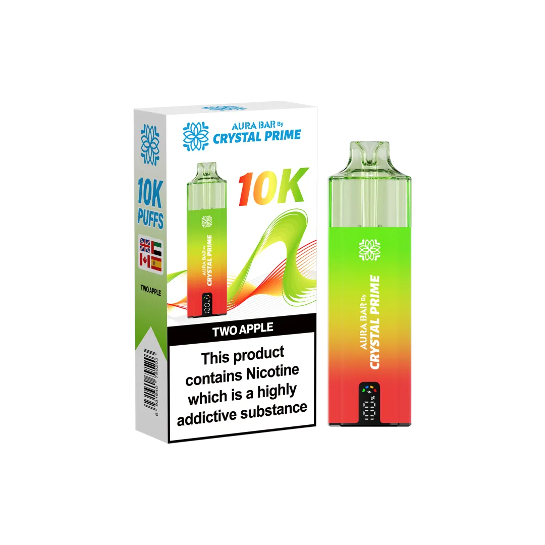 Box of 10 Crystal Prime 10000 Puffs Vape | Aura Bar