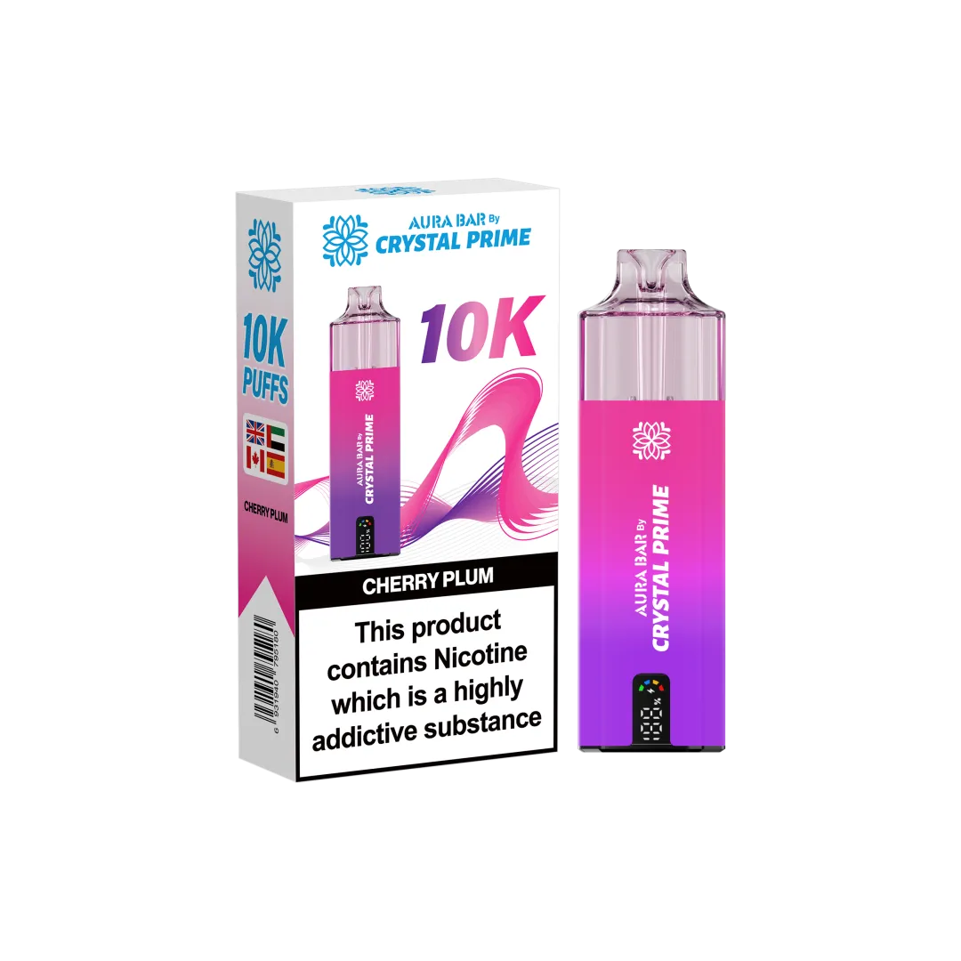 Box of 10 Crystal Prime 10000 Puffs Vape | Aura Bar