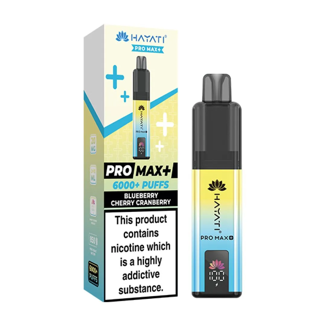 Box of 10 Hayati Pro Max Plus 6000 Puffs Prefilled Vape Kit | Only £76.99