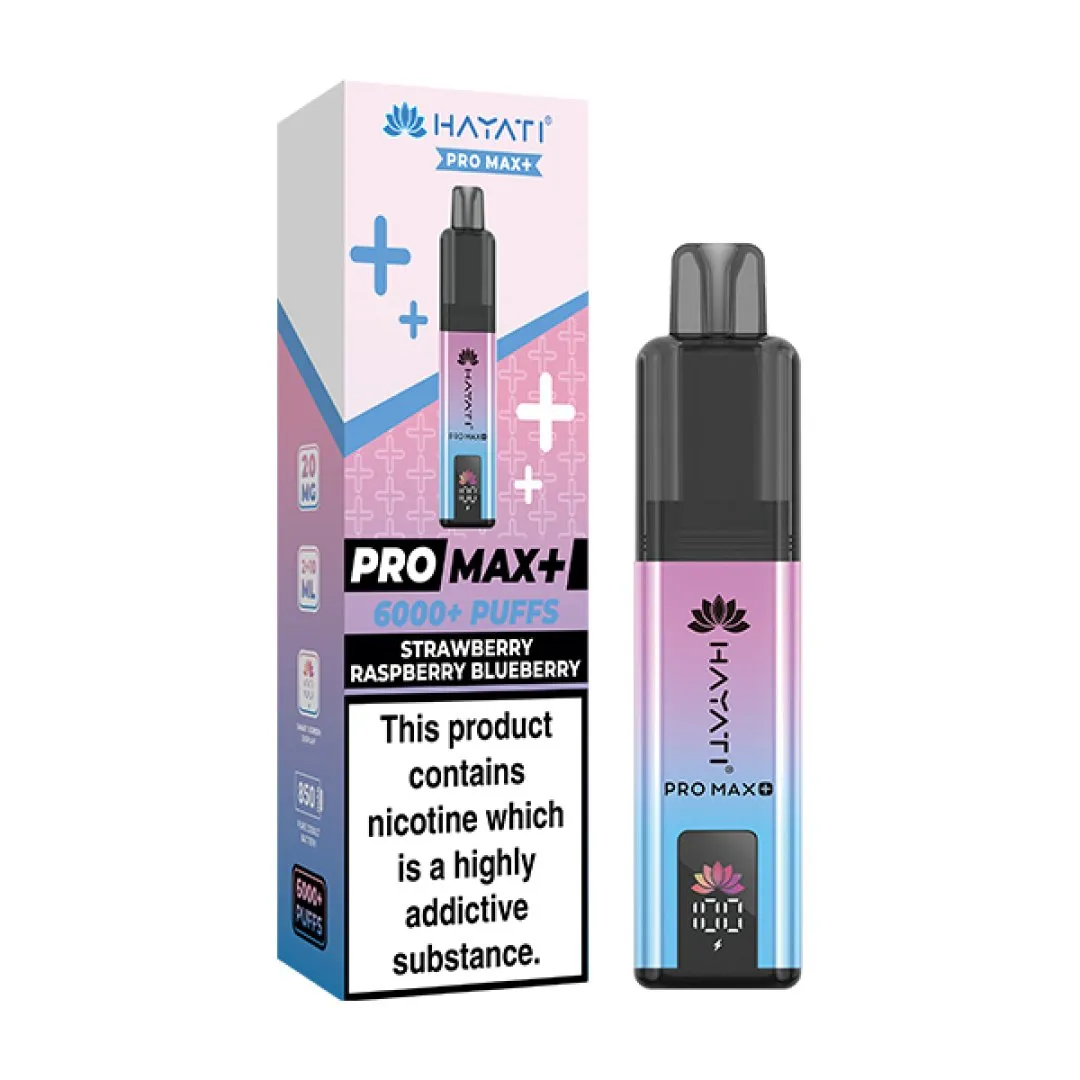 Box of 10 Hayati Pro Max Plus 6000 Puffs Prefilled Vape Kit | Only £76.99