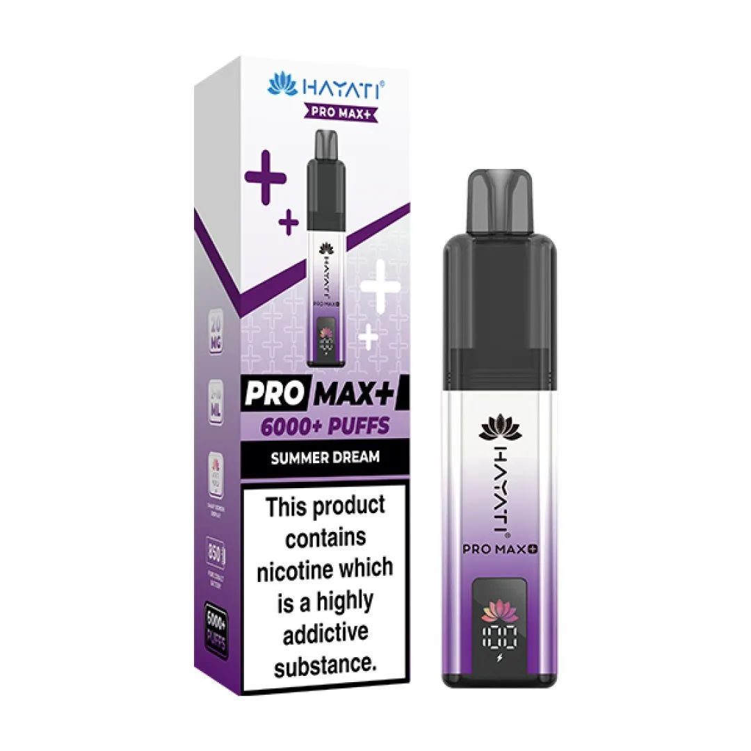 Box of 10 Hayati Pro Max Plus 6000 Puffs Prefilled Vape Kit | Only £76.99