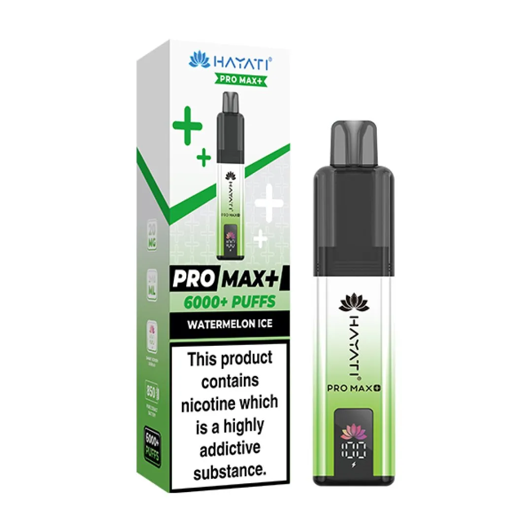 Box of 10 Hayati Pro Max Plus 6000 Puffs Prefilled Vape Kit | Only £76.99