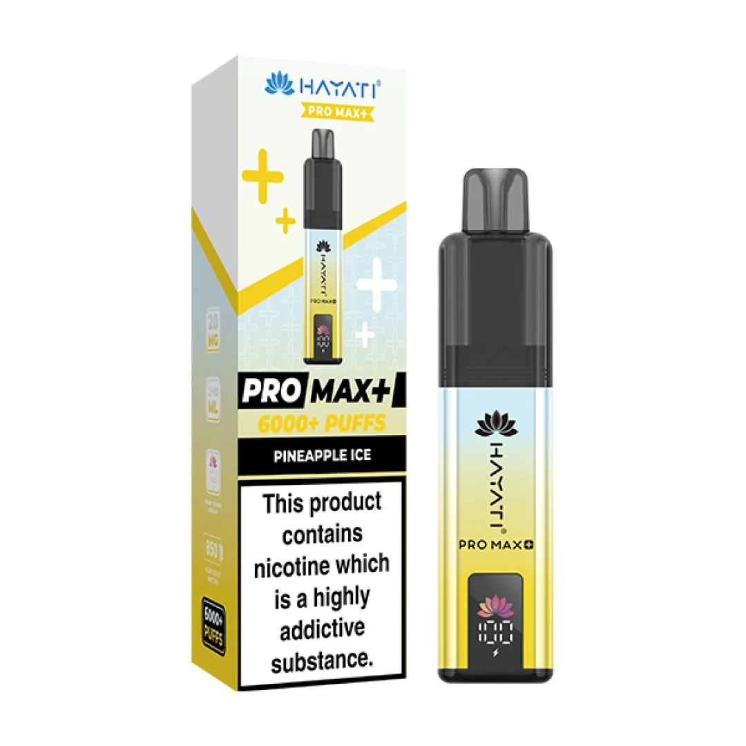 Box of 10 Hayati Pro Max Plus 6000 Puffs Prefilled Vape Kit | Only £76.99