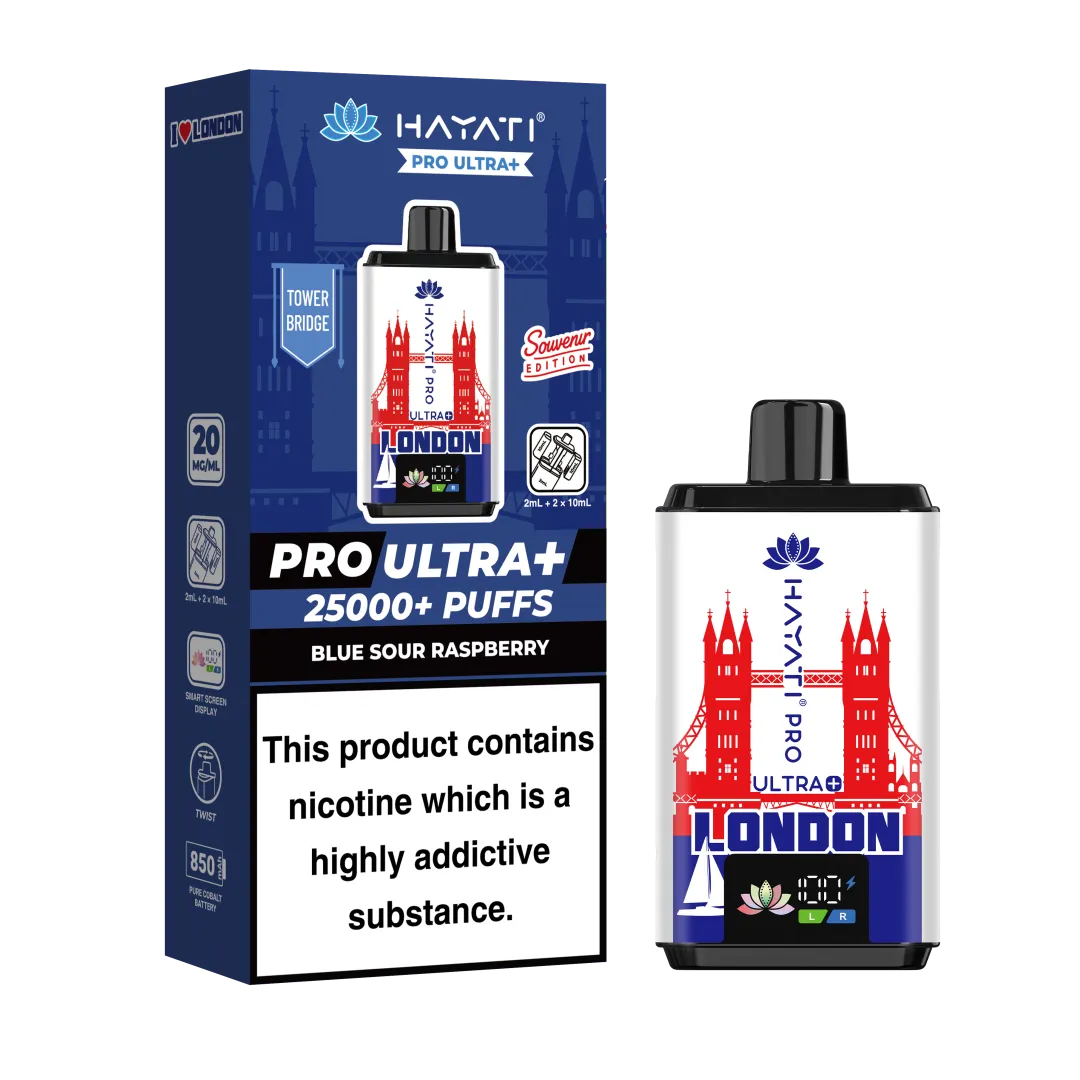 Box of 10 Hayati Pro Ultra+ 25K Puffs Souvenir Edition Kit | Only £109.99