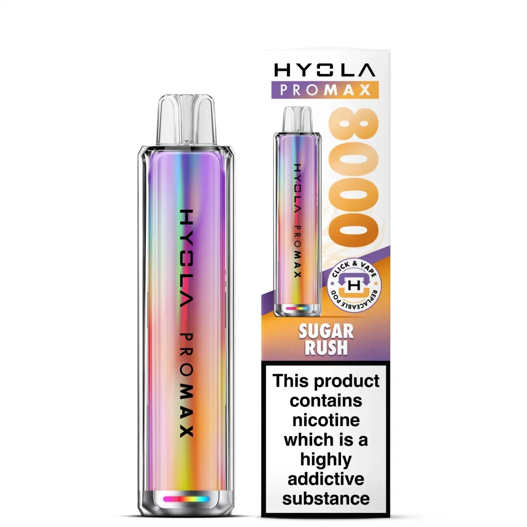 Box of 10 Hyola Pro Max 8000 Puffs Prefilled Pod Kit | Only £89.99