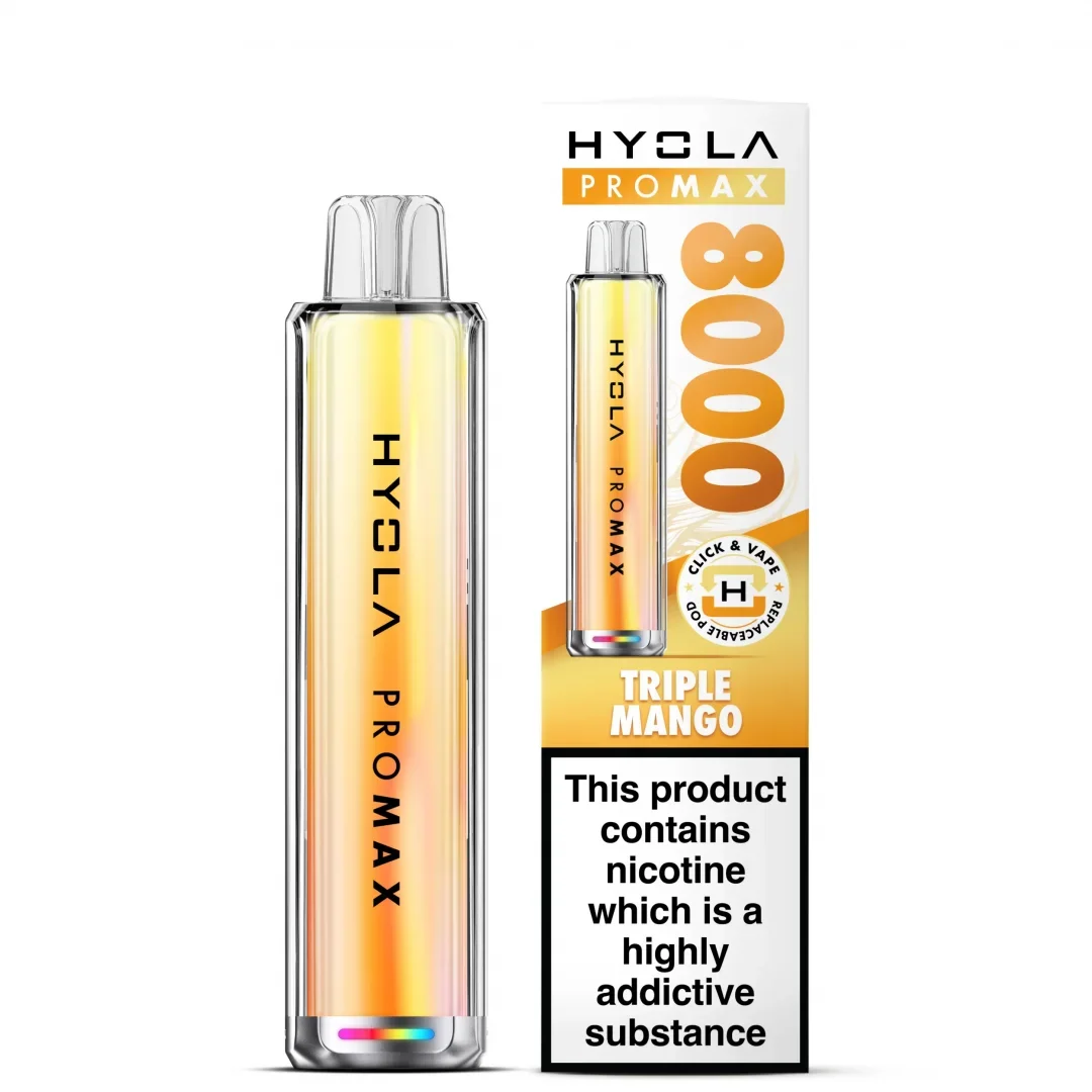 Box of 10 Hyola Pro Max 8000 Puffs Prefilled Pod Kit | Only £89.99
