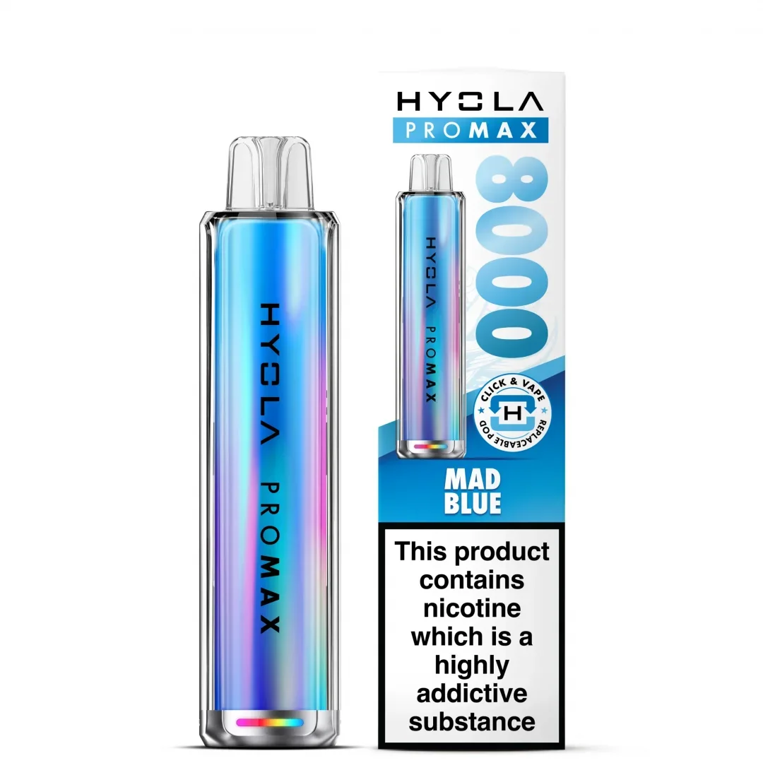 Box of 10 Hyola Pro Max 8000 Puffs Prefilled Pod Kit | Only £89.99