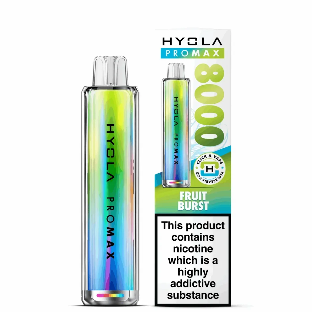 Box of 10 Hyola Pro Max 8000 Puffs Prefilled Pod Kit | Only £89.99