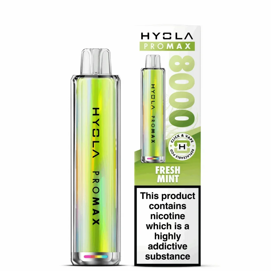 Box of 10 Hyola Pro Max 8000 Puffs Prefilled Pod Kit | Only £89.99