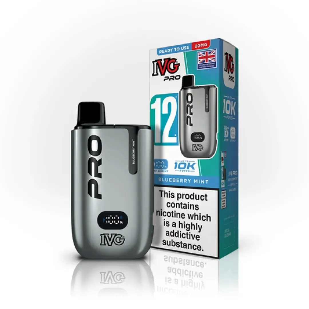 Box of 10 IVG Pro 12 10K Puffs Starter Kit 20MG