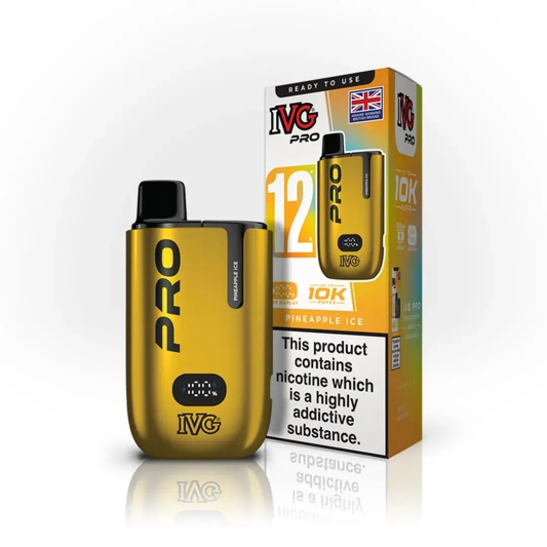 Box of 10 IVG Pro 12 10K Puffs Starter Kit 20MG