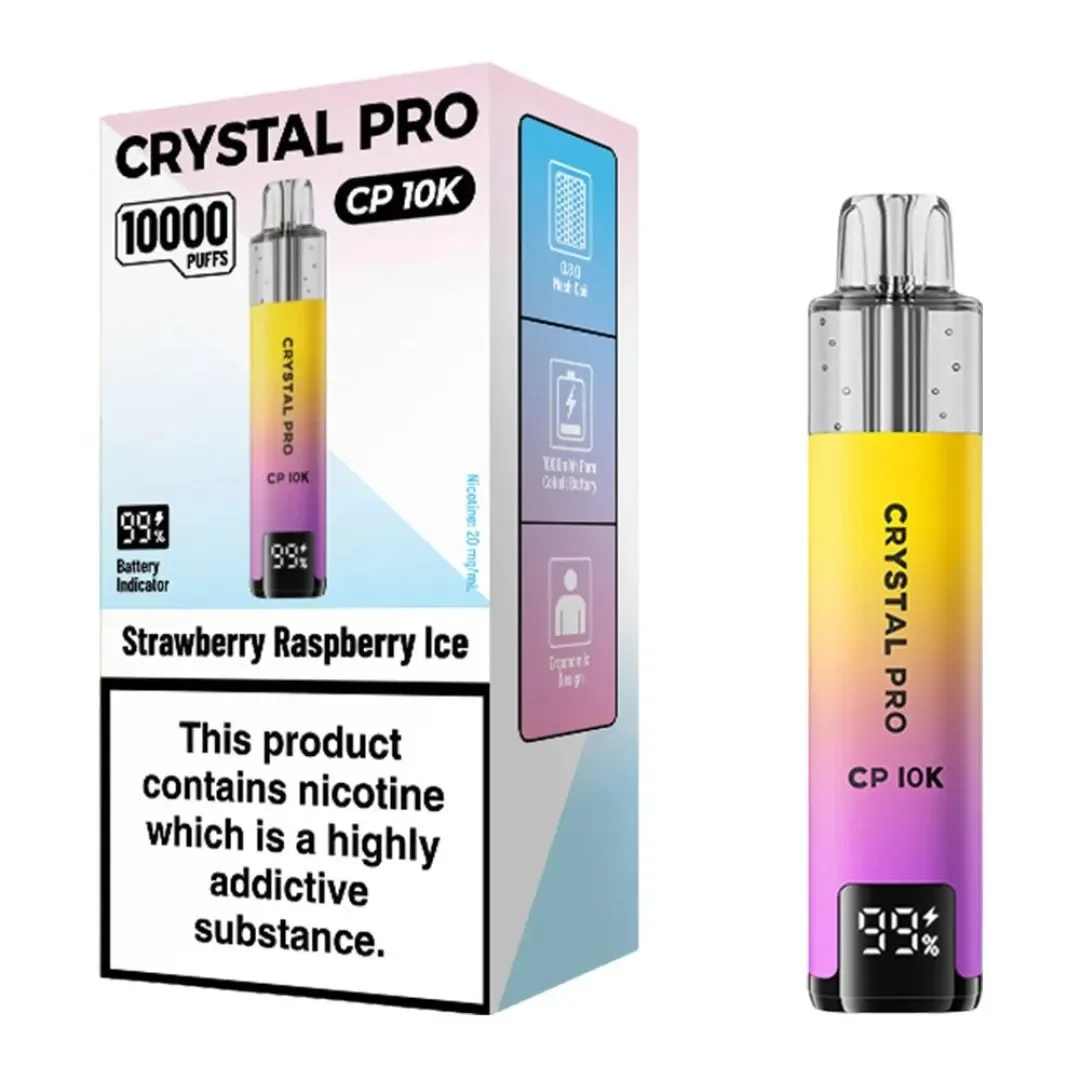 Box of 5 Crystal Pro CP 10K Puffs Prefilled Pod Kit | Only £34.99