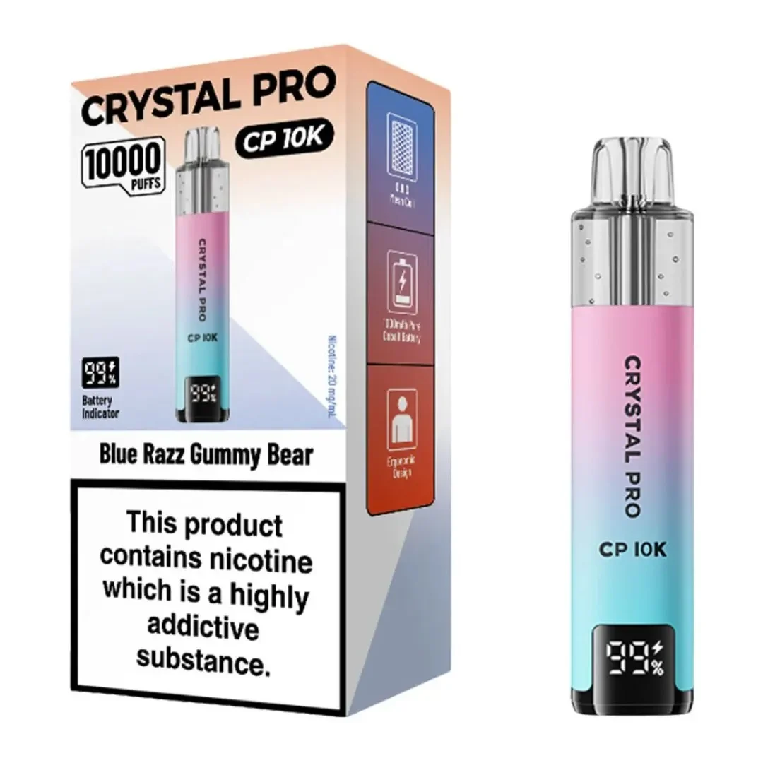 Box of 5 Crystal Pro CP 10K Puffs Prefilled Pod Kit | Only £34.99