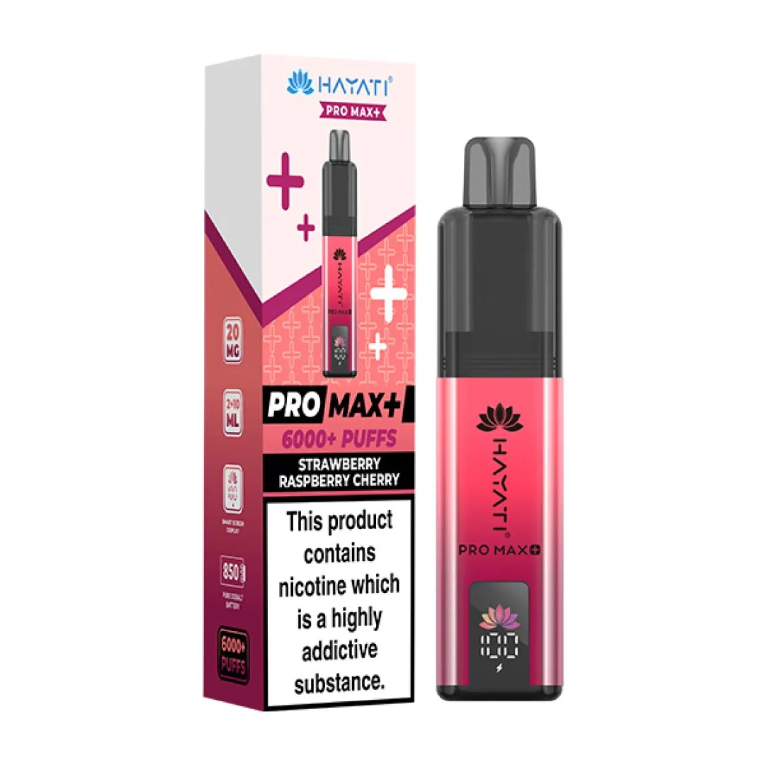 Box of 5 Hayati Pro Max Plus 6000 Puffs Prefilled Vape Kit | Only £39.99