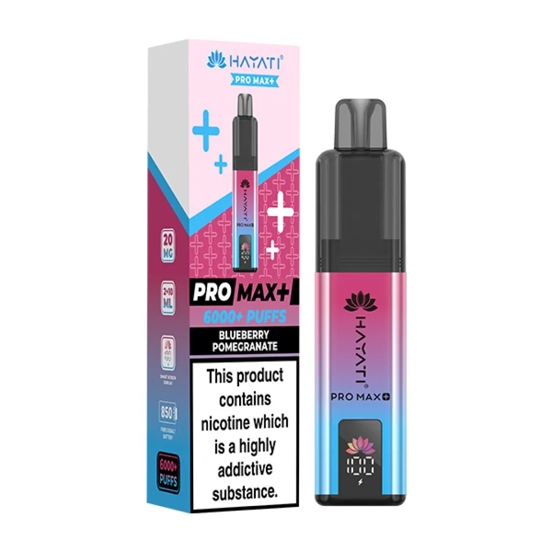Box of 5 Hayati Pro Max Plus 6000 Puffs Prefilled Vape Kit | Only £39.99