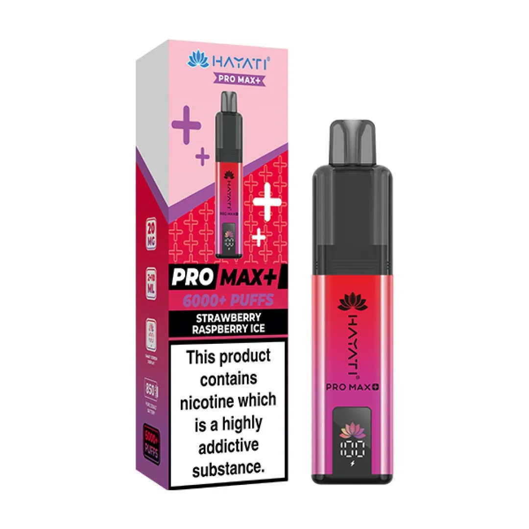 Box of 5 Hayati Pro Max Plus 6000 Puffs Prefilled Vape Kit | Only £39.99