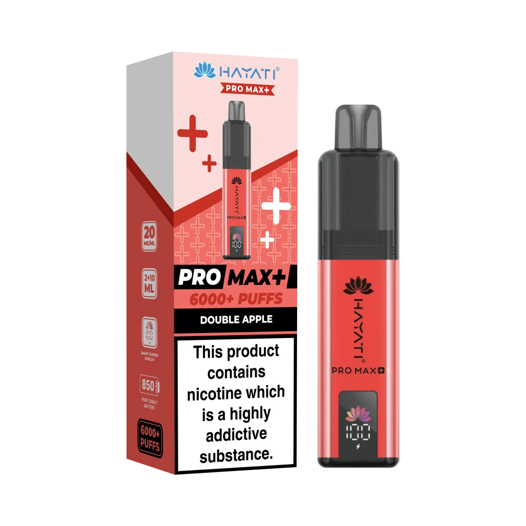 Box of 5 Hayati Pro Max Plus 6000 Puffs Prefilled Vape Kit | Only £39.99