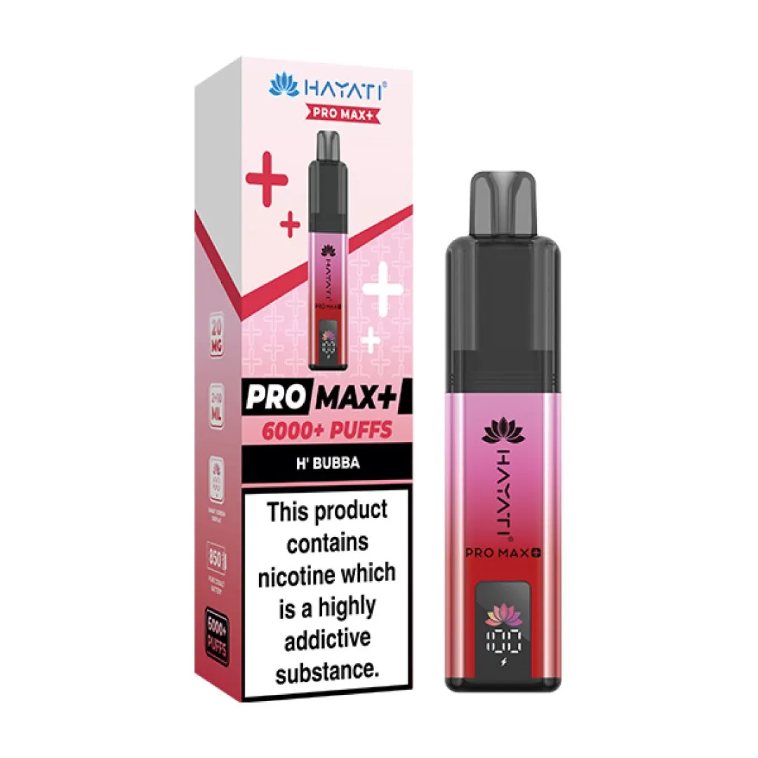 Box of 5 Hayati Pro Max Plus 6000 Puffs Prefilled Vape Kit | Only £39.99