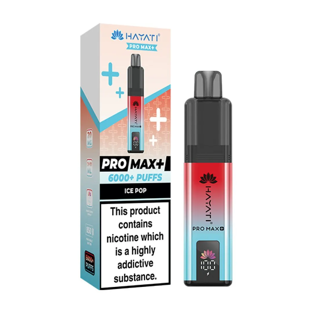 Box of 5 Hayati Pro Max Plus 6000 Puffs Prefilled Vape Kit | Only £39.99