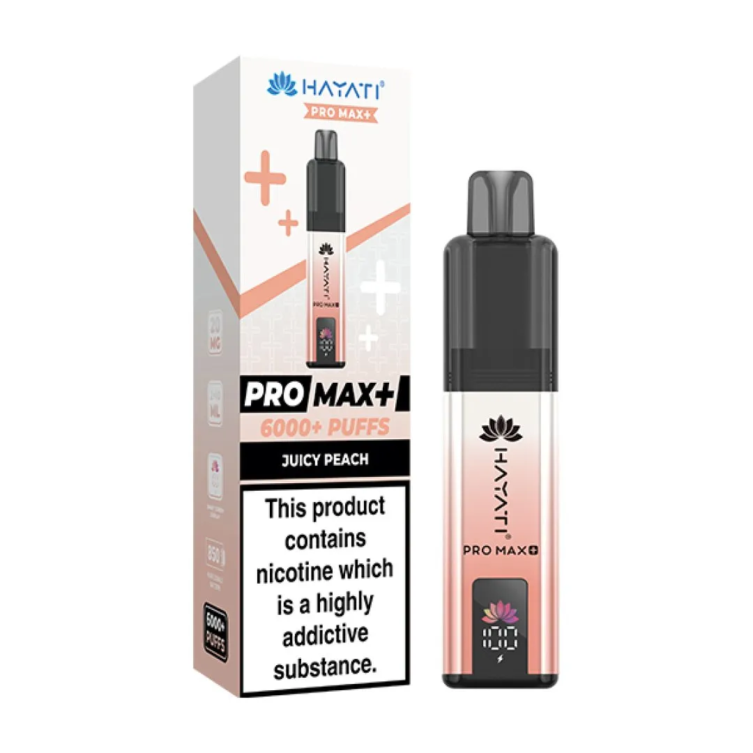 Box of 5 Hayati Pro Max Plus 6000 Puffs Prefilled Vape Kit | Only £39.99