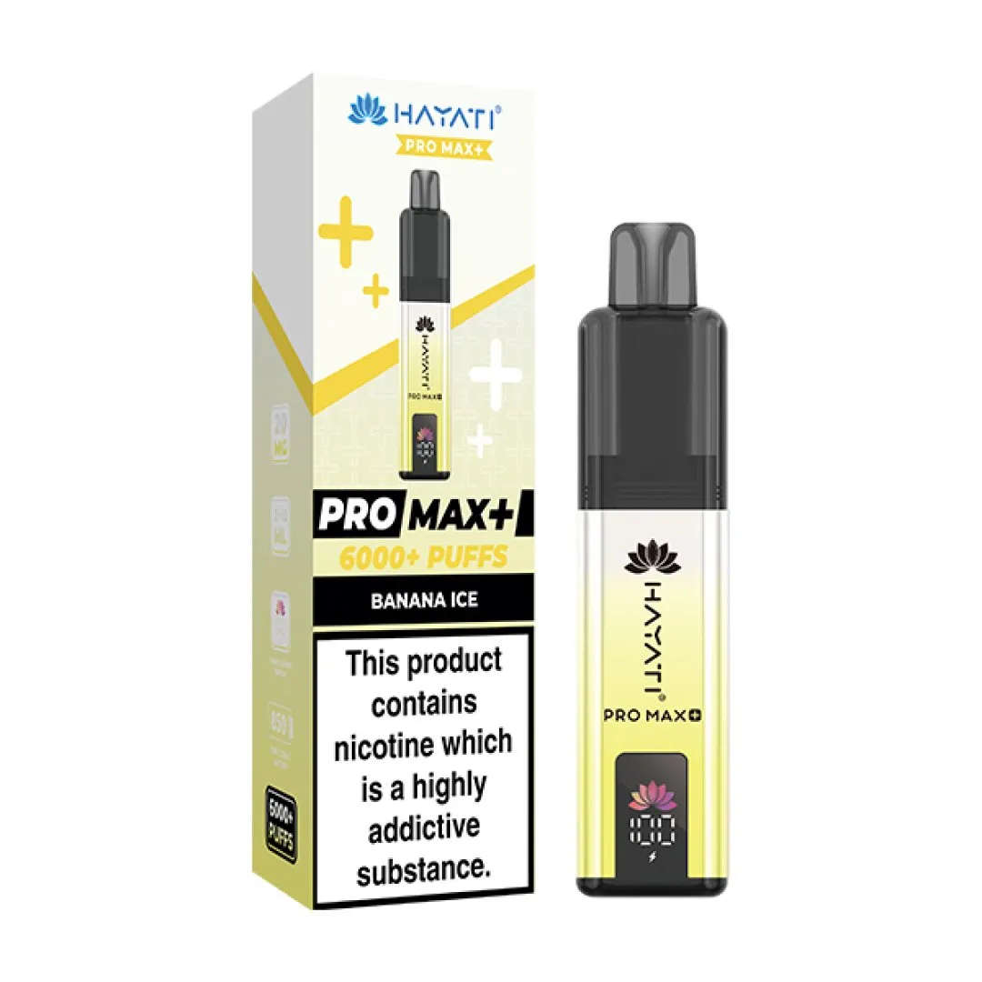 Box of 5 Hayati Pro Max Plus 6000 Puffs Prefilled Vape Kit | Only £39.99