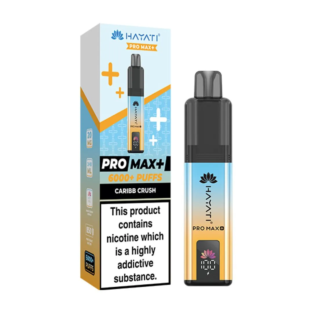 Box of 5 Hayati Pro Max Plus 6000 Puffs Prefilled Vape Kit | Only £39.99
