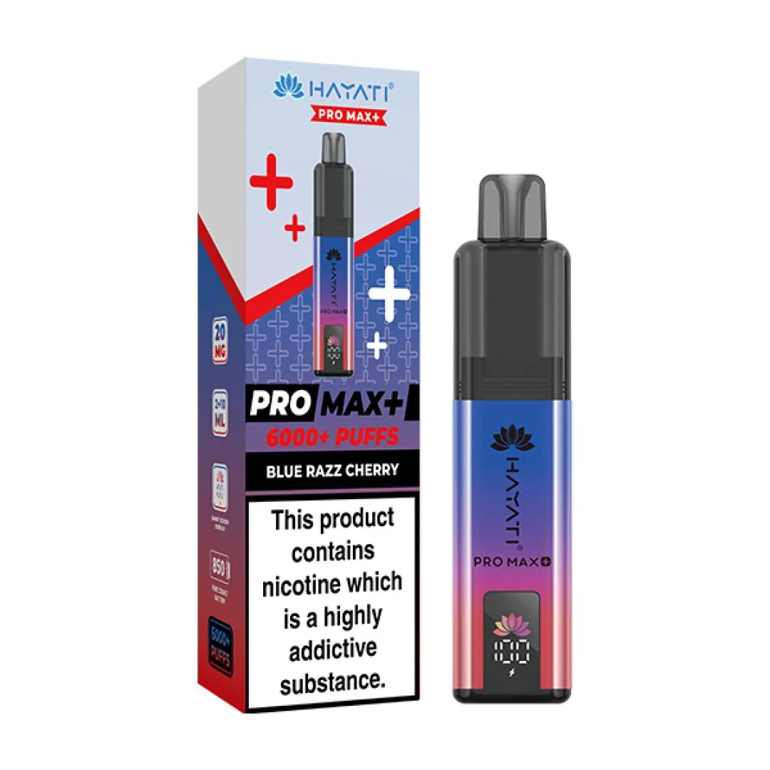 Box of 5 Hayati Pro Max Plus 6000 Puffs Prefilled Vape Kit | Only £39.99