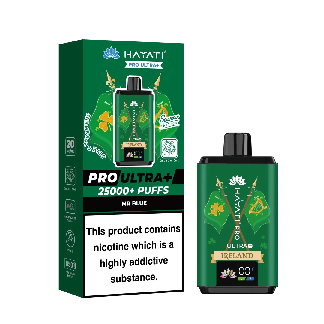 Box of 5 Hayati Pro Ultra+ 25K Puffs Souvenir Edition Kit | Only £49.99