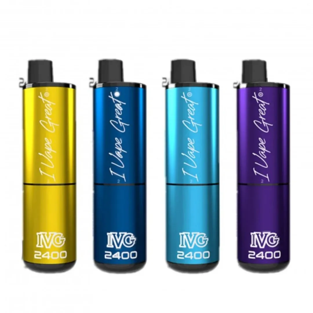 Box of 5 IVG 2400 Puffs Rechargeable Pod Vape Kit | Only £34.99