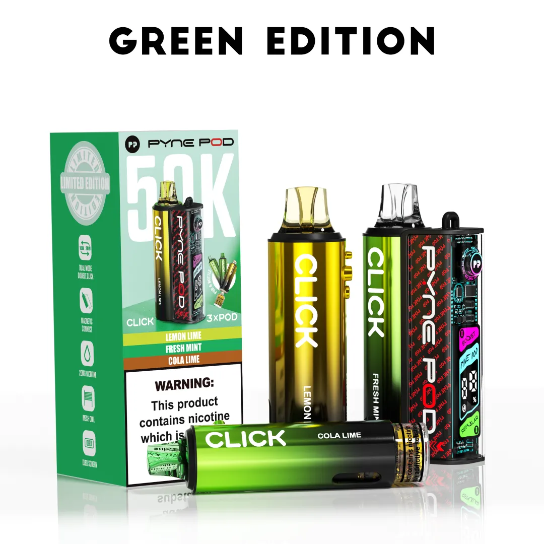 Box of 5 Pyne Pod Click 50K Puffs Prefilled Pod Kit | Only £44.99