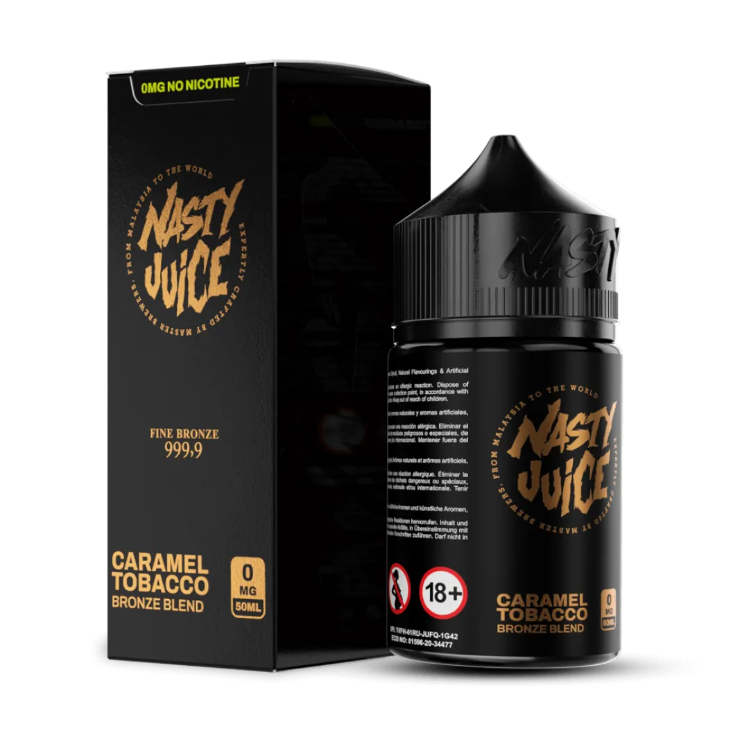 CARAMEL TOBACCO BRONZE BLEND 50ML SHORTFILL BY NASTY JUICE