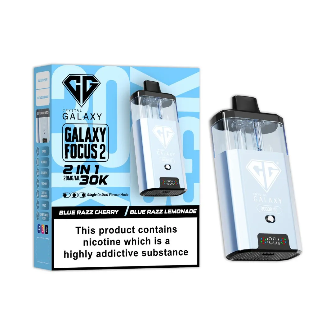 Crystal Galaxy Focus 2 30K Puffs Prefilled Pod Kit | Only £14.99 | Any 3 for £36