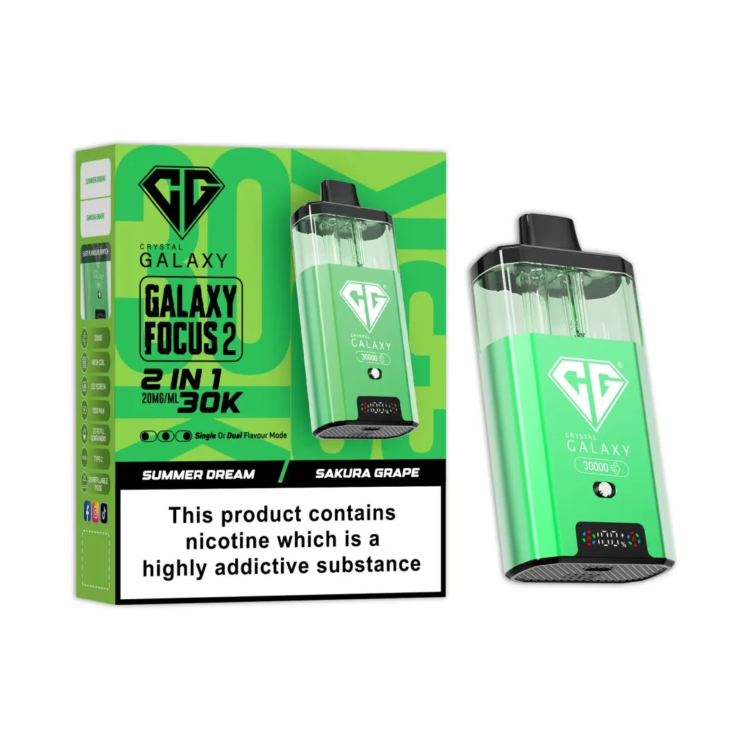 Crystal Galaxy Focus 2 30K Puffs Prefilled Pod Kit | Only £14.99 | Any 3 for £36