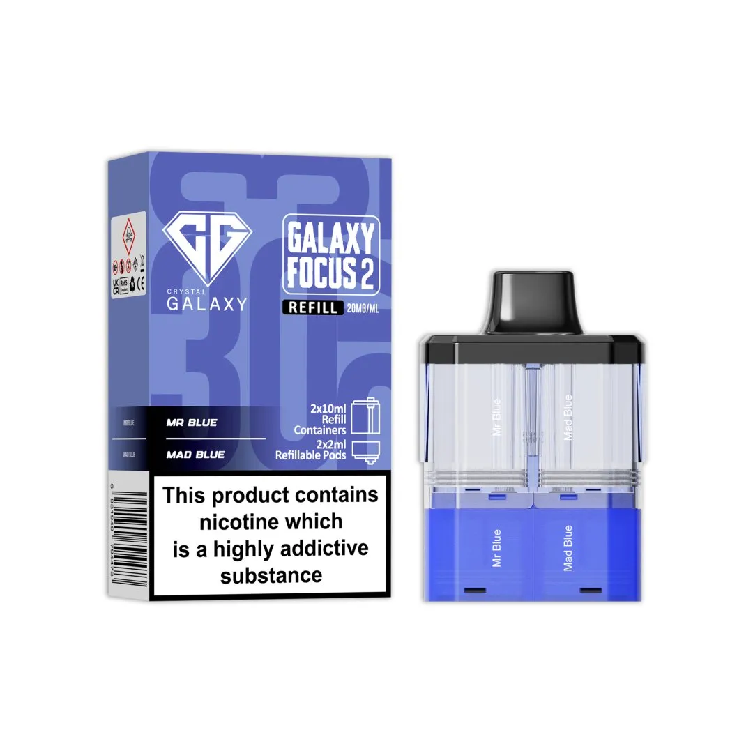 Crystal Galaxy Focus 2 30K Refill Pods | Only £7.99 | Any 3 for £21