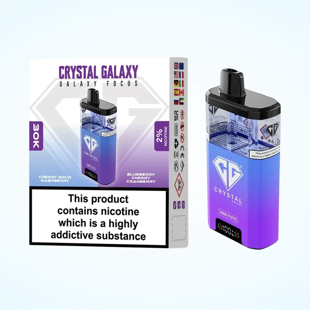 Crystal Galaxy Focus 30K Puffs Vape | Only £8.99 | Buy 3 for £24