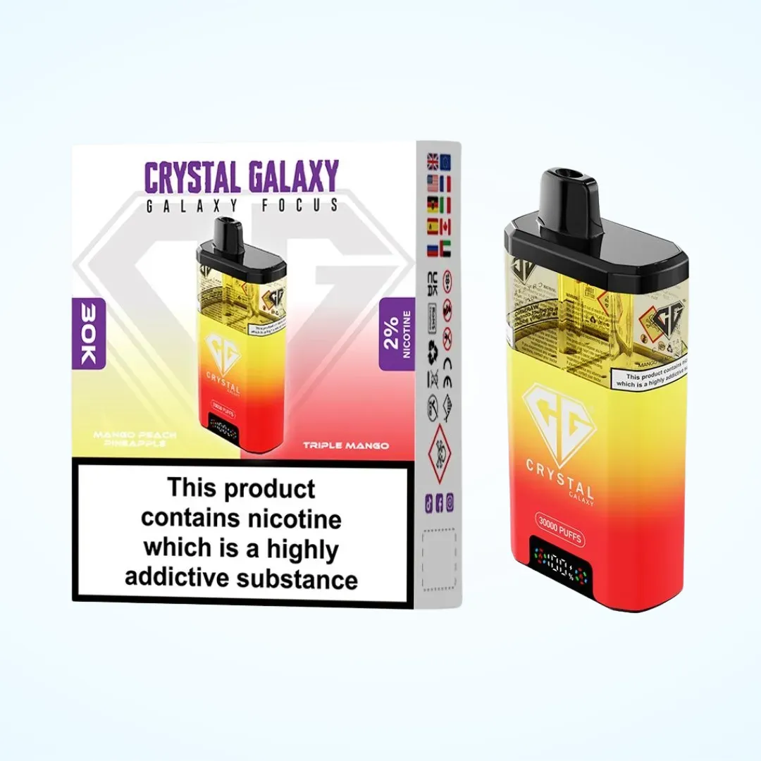 Crystal Galaxy Focus 30K Puffs Vape | Only £8.99 | Buy 3 for £24