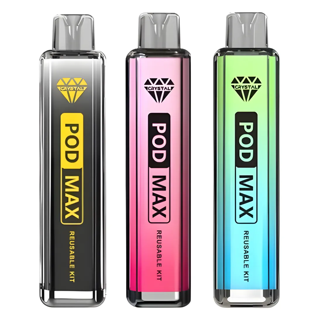 Crystal Pod Max 12K Puffs Refillable Pod Kit (Only Device) | Only £12.99 | Free 10ml Nic Salt