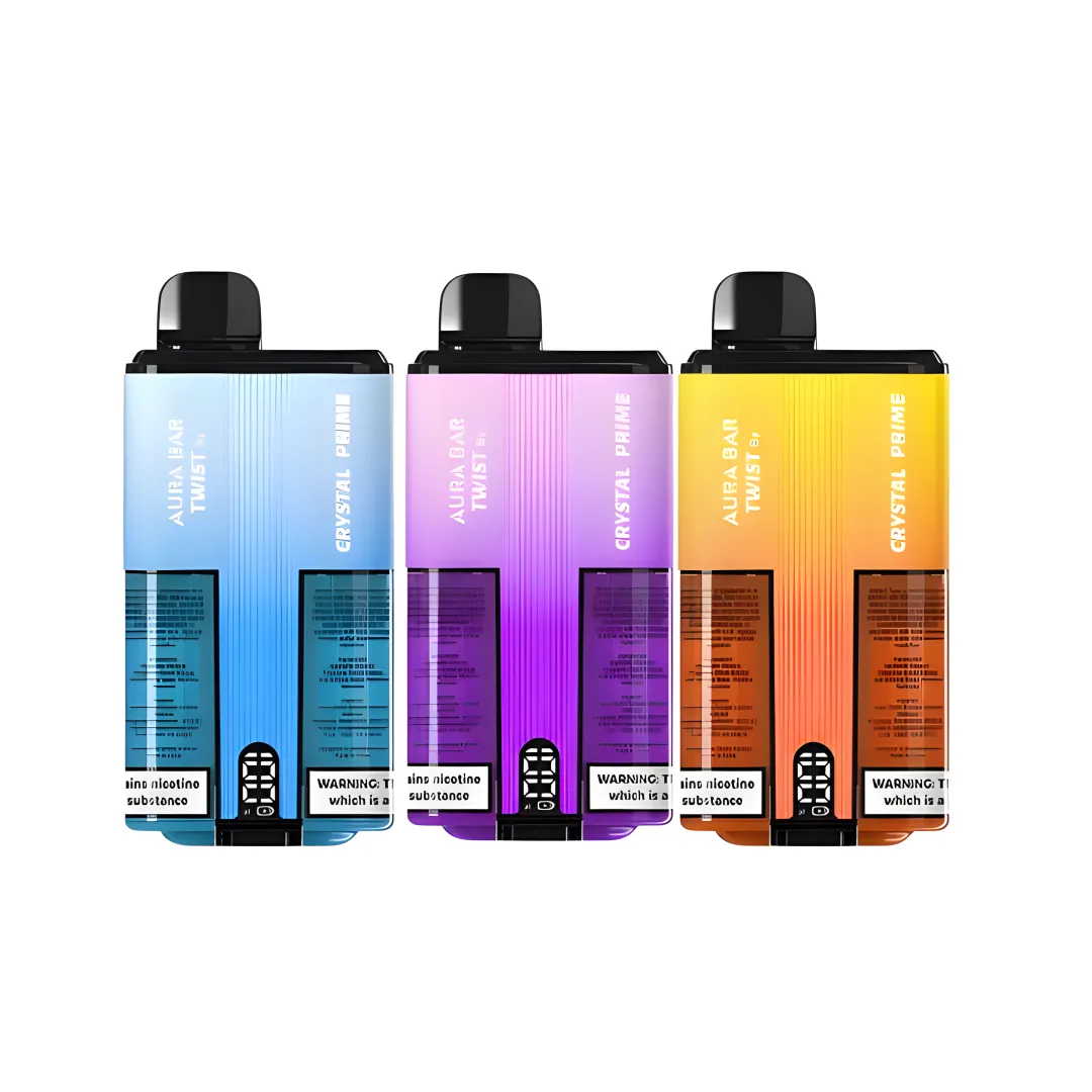 Box of 5 Crystal Prime Twist 25000 Puffs Vape | Aura Bar