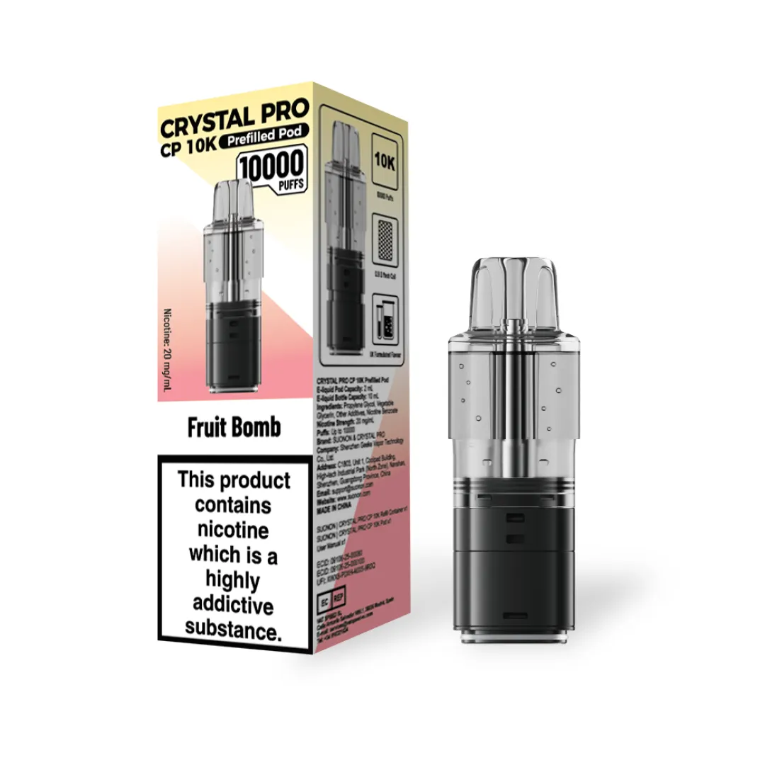 Crystal Pro CP 10K Prefilled Refill Pods | Only £6.49 | Any 3 for £18