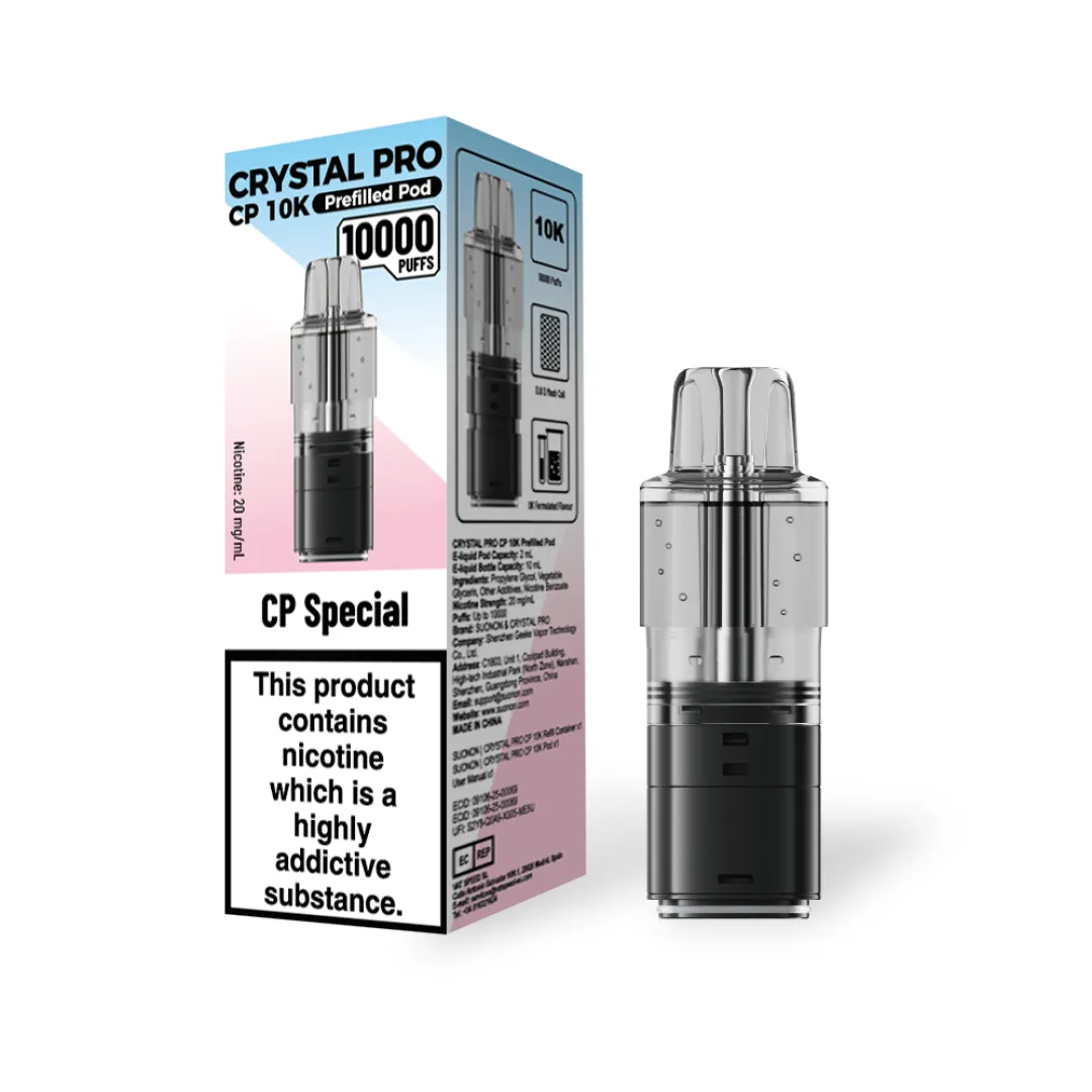 Crystal Pro CP 10K Prefilled Refill Pods | Only £6.49 | Any 3 for £18