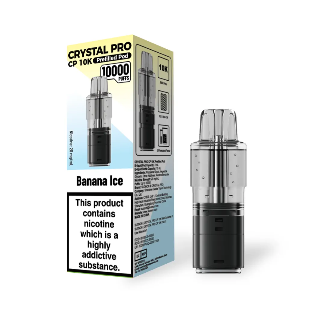 Crystal Pro CP 10K Prefilled Refill Pods | Only £6.49 | Any 3 for £18
