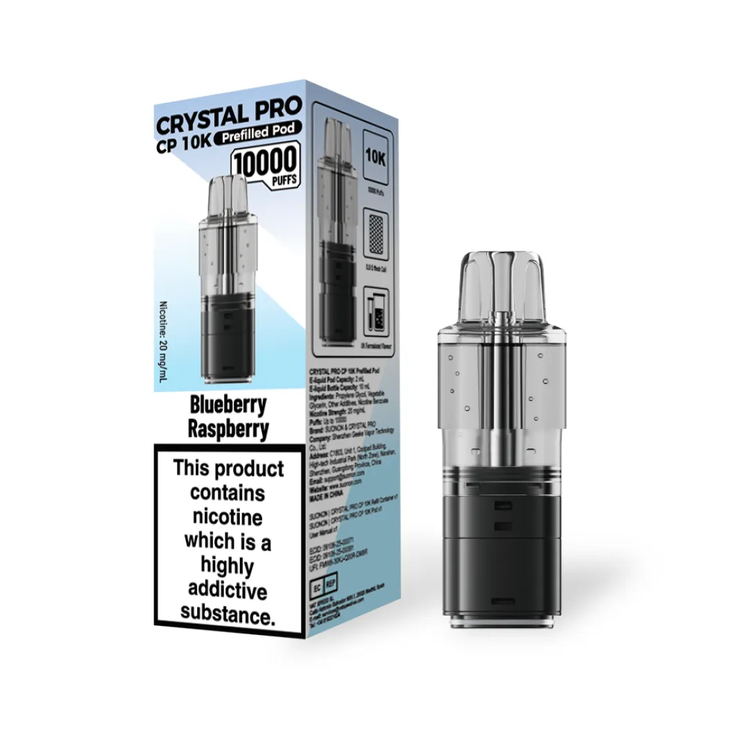 Crystal Pro CP 10K Prefilled Refill Pods | Only £6.49 | Any 3 for £18