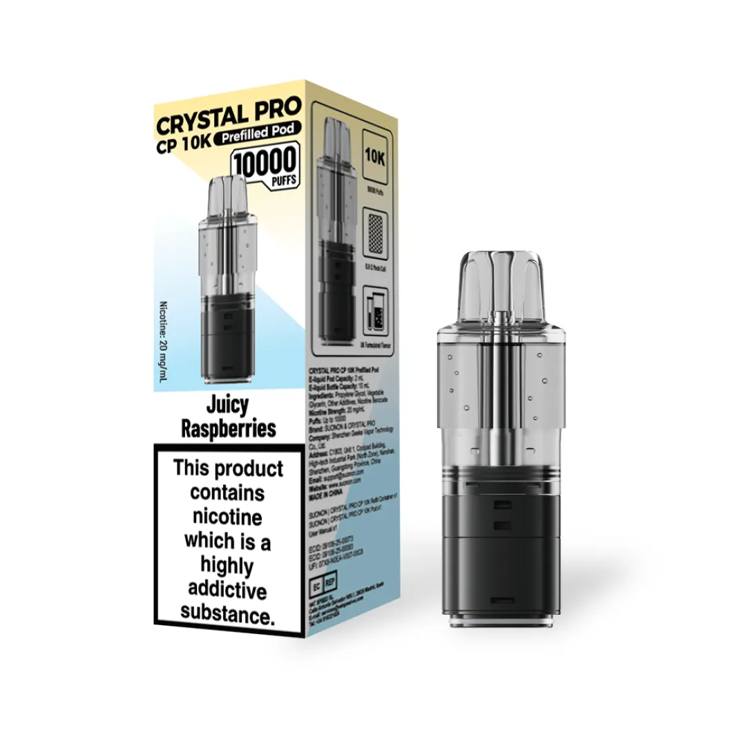 Crystal Pro CP 10K Prefilled Refill Pods | Only £6.49 | Any 3 for £18