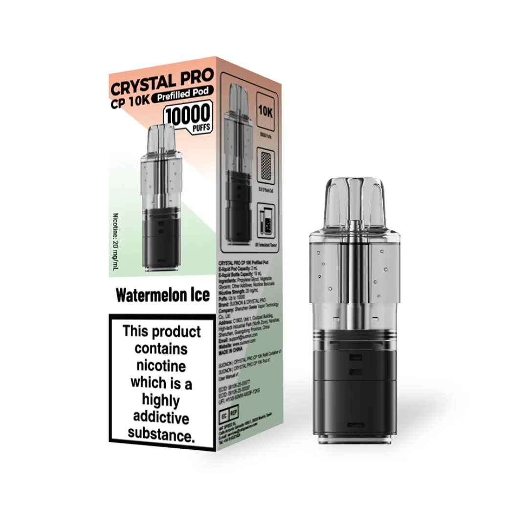 Crystal Pro CP 10K Prefilled Refill Pods | Only £6.49 | Any 3 for £18