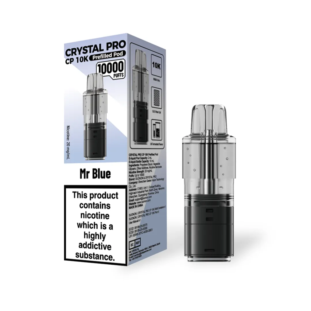 Crystal Pro CP 10K Prefilled Refill Pods | Only £6.49 | Any 3 for £18