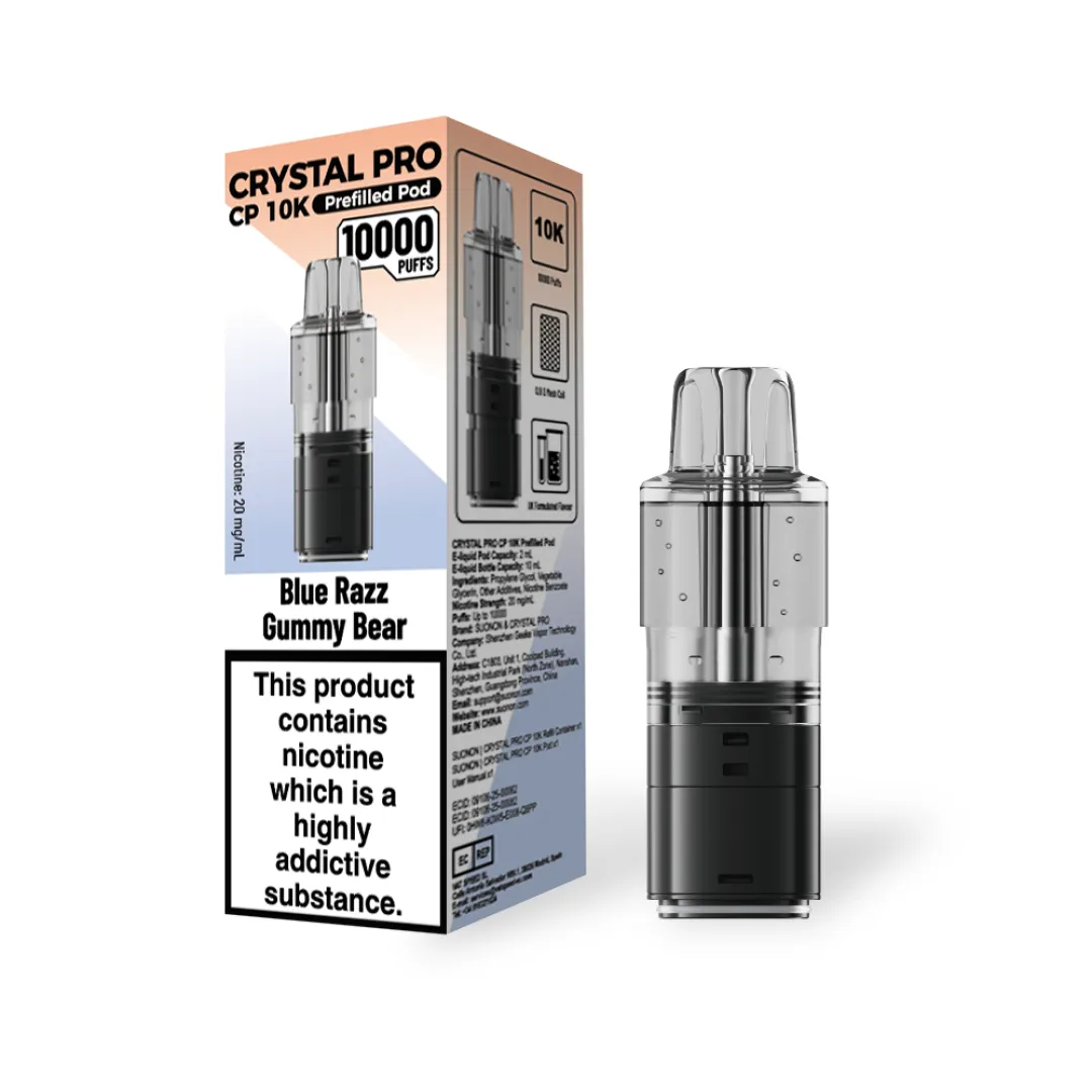Crystal Pro CP 10K Prefilled Refill Pods | Only £6.49 | Any 3 for £18